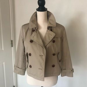 Cropped Trench Jacket